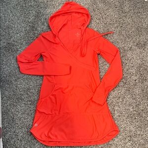 ATHLETA Wick It Wader Cover Up - Vibrant Orange XS